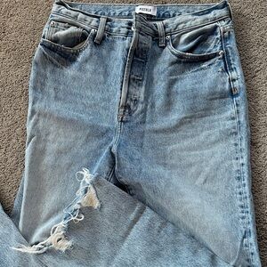 Pistola Light Blue Jeans with Raw Hem-size 28